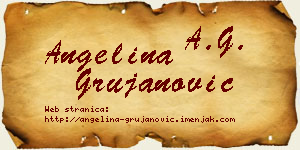 Angelina Grujanović vizit kartica